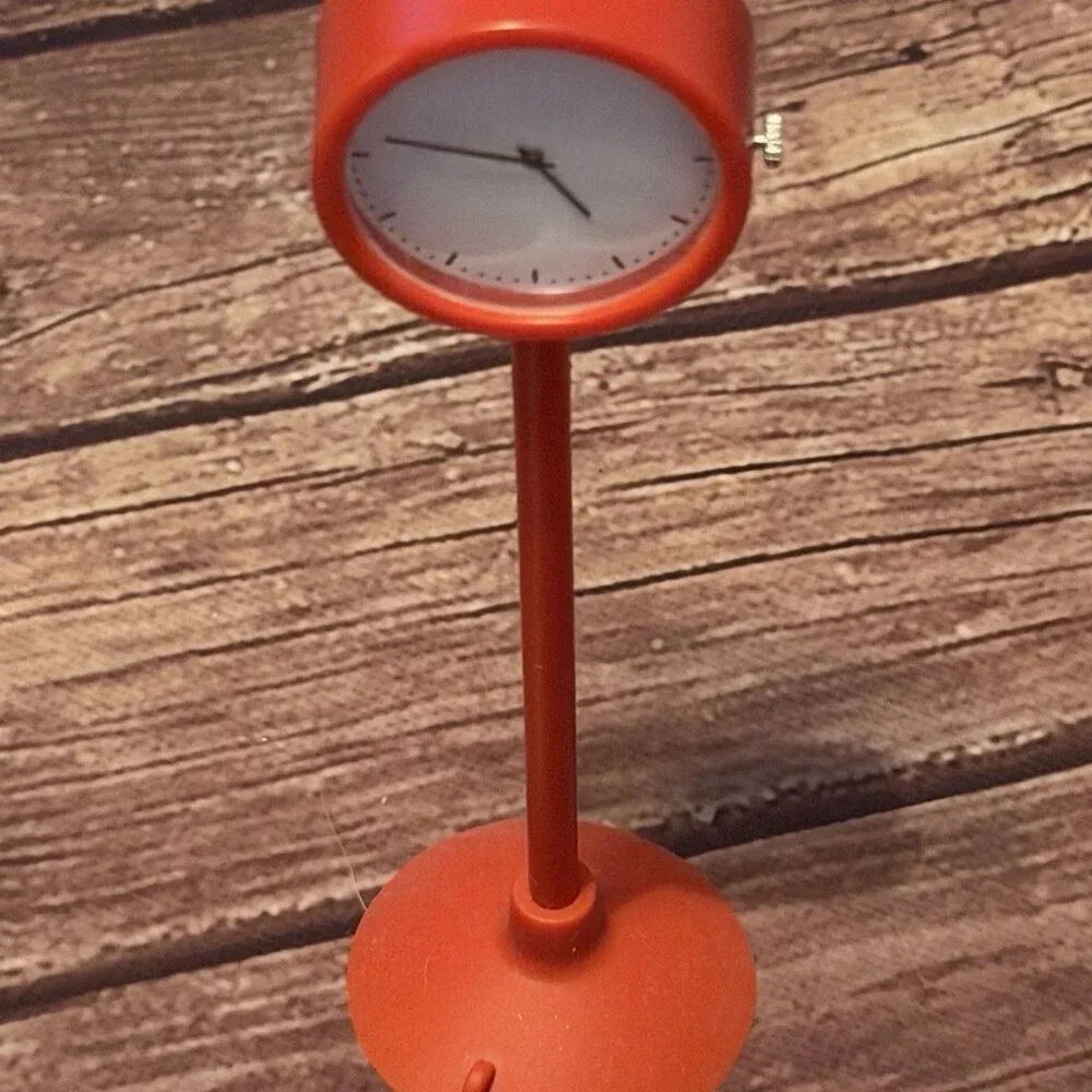 Ikea Stakig Red Pop Art Table Clock